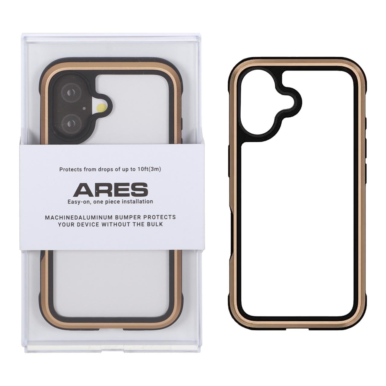 قاب Original KDoo ARES مدل Apple iPhone 16 - طلایی (پک دار) - NTC